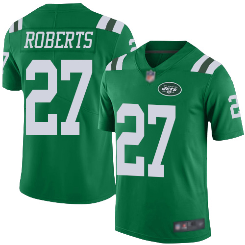 New York Jets Limited Green Youth Darryl Roberts Jersey NFL Football 27 Rush Vapor Untouchable